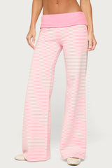 Meggy Striped Foldover Pants