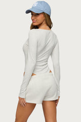 Jonah Long Sleeve V Neck Bodysuit