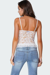 Torin Sheer Lace Tank Top