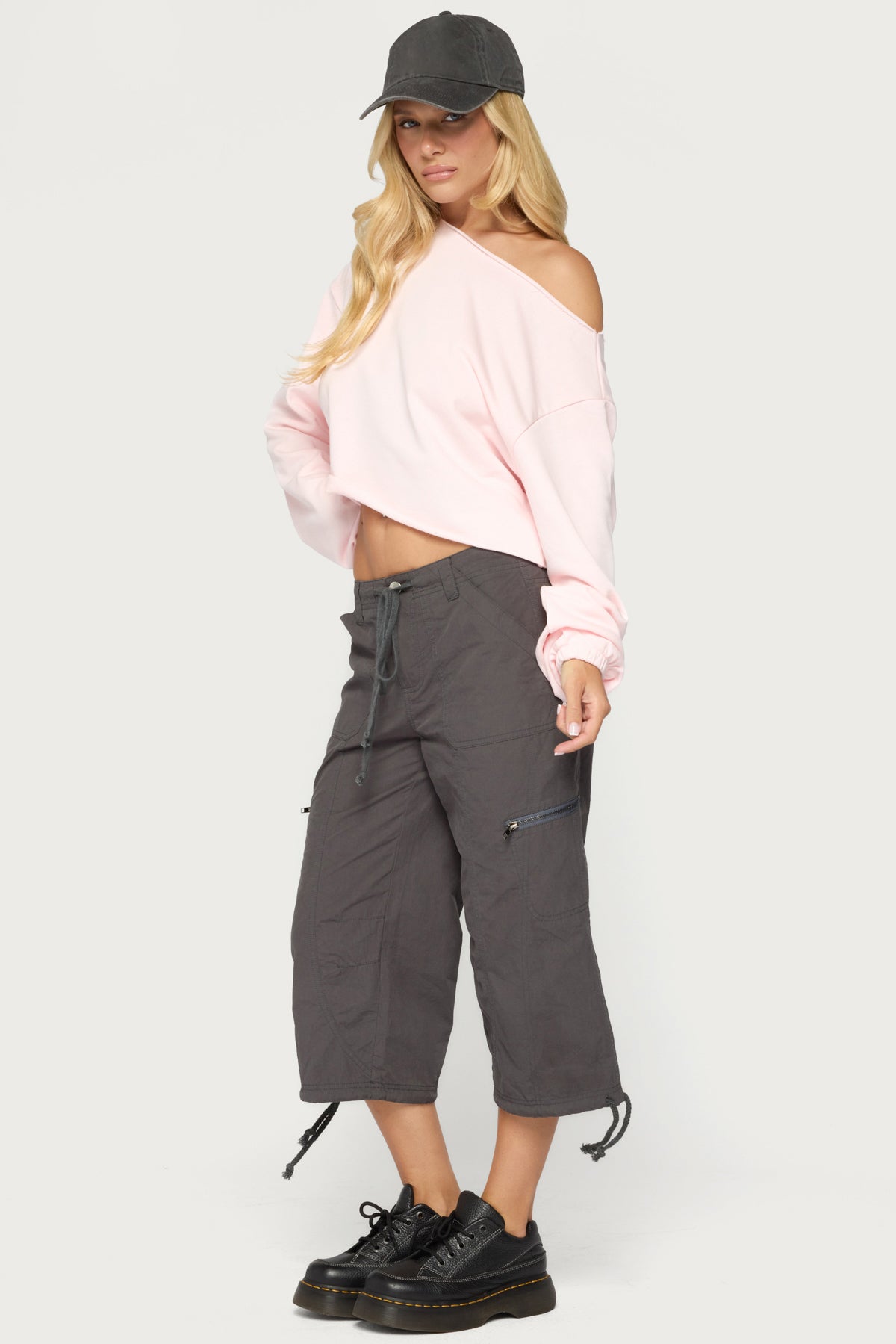 Aveline Off Shoulder Light Sweatshirt