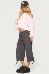 Aveline Off Shoulder Light Sweatshirt