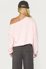 Aveline Off Shoulder Light Sweatshirt