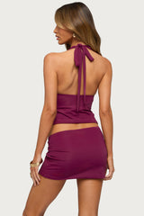 Billey Metal Ring Halter Top