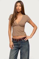 Merinda V Neck T Shirt