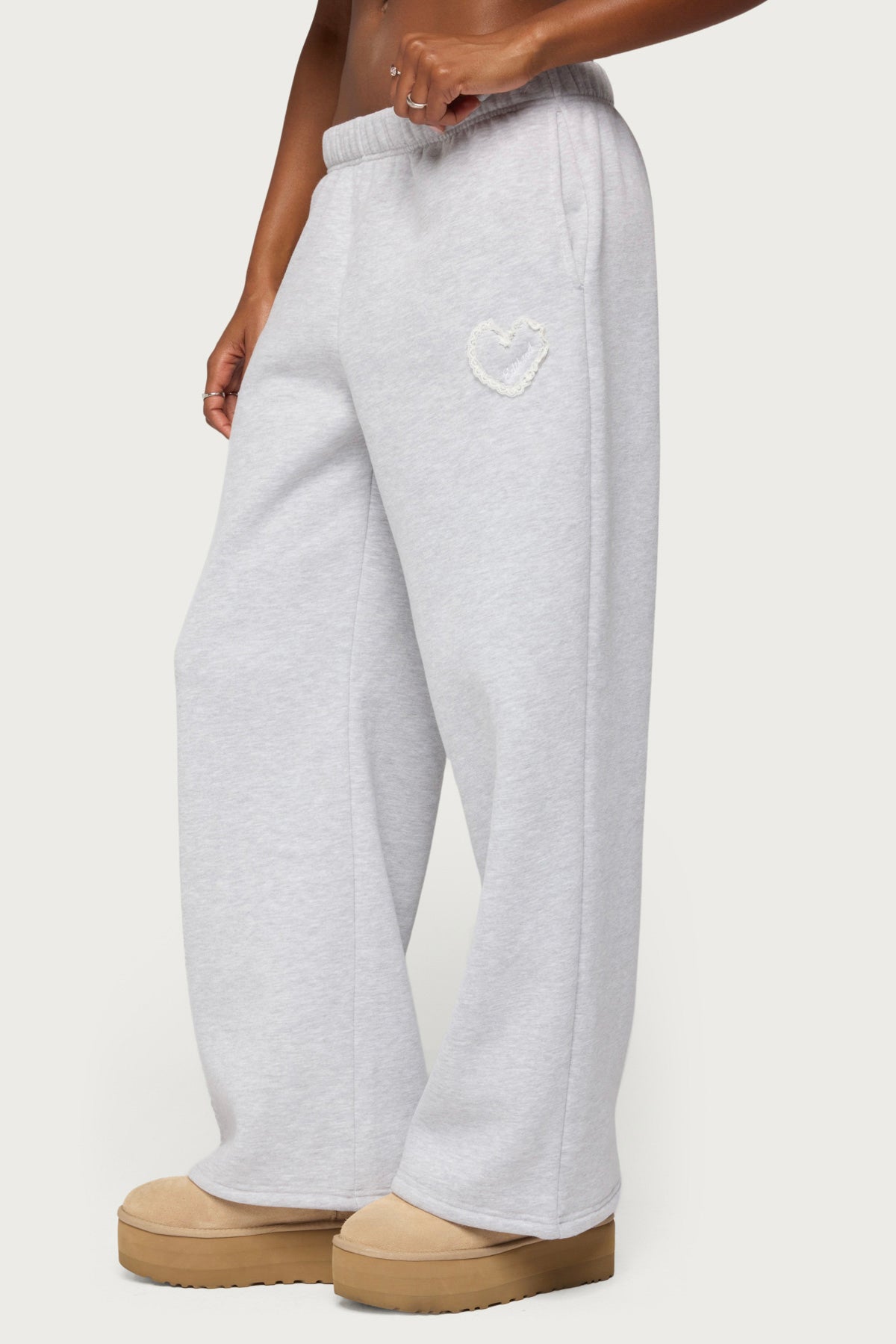 Love Edikted Wide Leg Sweatpants