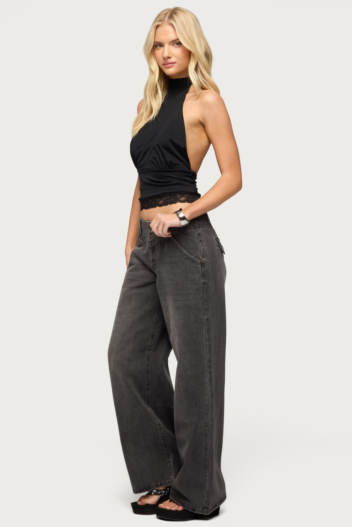 Meredith Low Rise Wide Leg Jeans