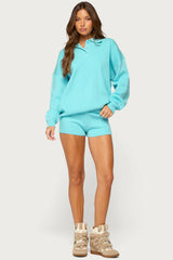 Lorie Oversized Knit Polo Sweater