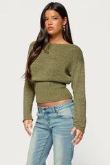 Tezi Boat Neck Light Knit Top