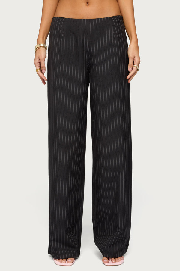 Kerie Pinstripe Low Rise Pants