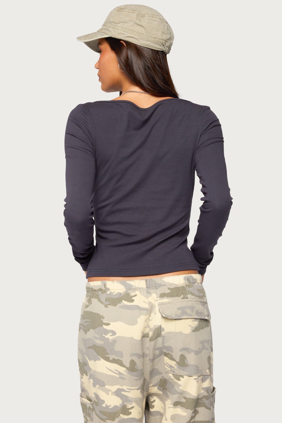 Savi Boat Neck Long Sleeve Top