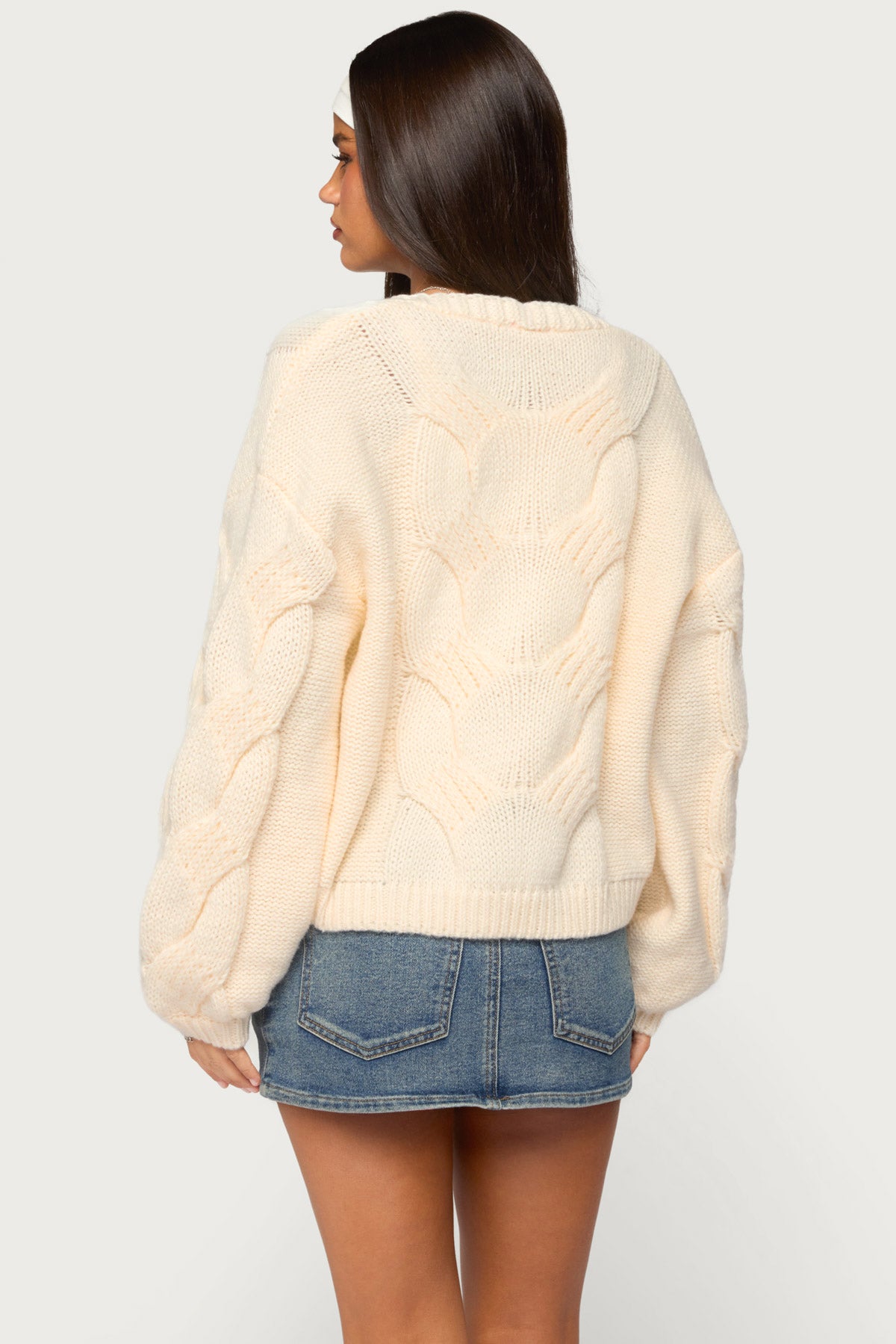 Braiden Chunky Cable Knit Cardigan