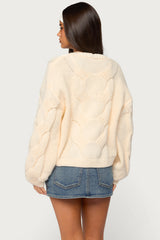 Braiden Chunky Cable Knit Cardigan