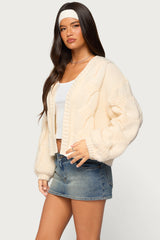 Braiden Chunky Cable Knit Cardigan