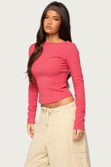 Loria Striped Boat Neck Top