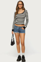 Rainey Striped Long Sleeve Top