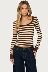 Rainey Striped Long Sleeve Top