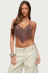 Kienna Fringed Bra Top