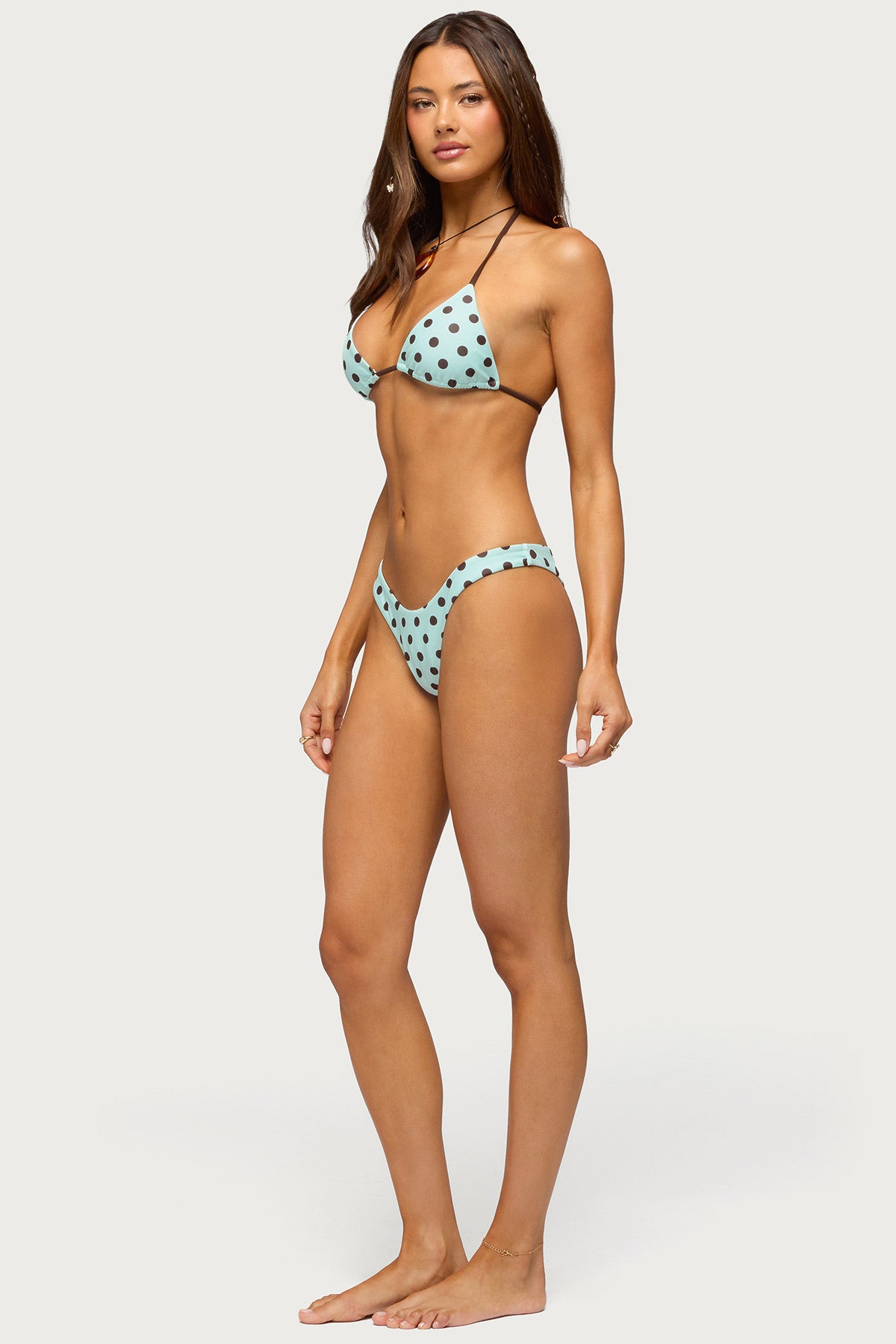 Melanie Polka Dot String Bikini Bottom