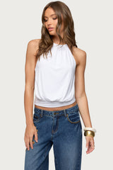 Damarey Chain Backless Halter Top