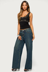 Isiadora Beaded Scoop Neck Tank Top