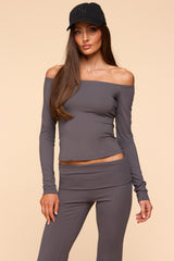 Tezia Off Shoulder Long Sleeve Top