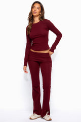Ivanne Foldover Flared Pants