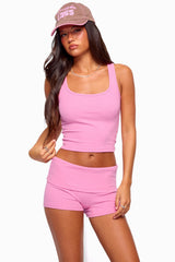 Linda Ribbed Scoop Neck Tank Top