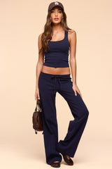 Linda Ribbed Scoop Neck Tank Top