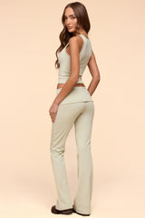 Linda Ribbed Scoop Neck Tank Top