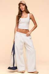 Linda Ribbed Scoop Neck Tank Top