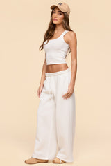 Linda Ribbed Scoop Neck Tank Top