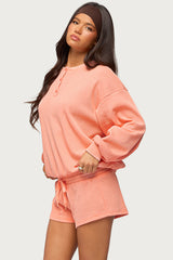 Baila Waffle Henley Top
