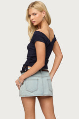 Marula Wide V Neck Top