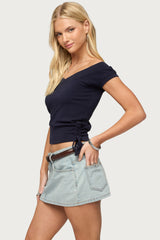 Marula Wide V Neck Top