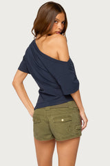 Mariee Asymmetric Off Shoulder Top
