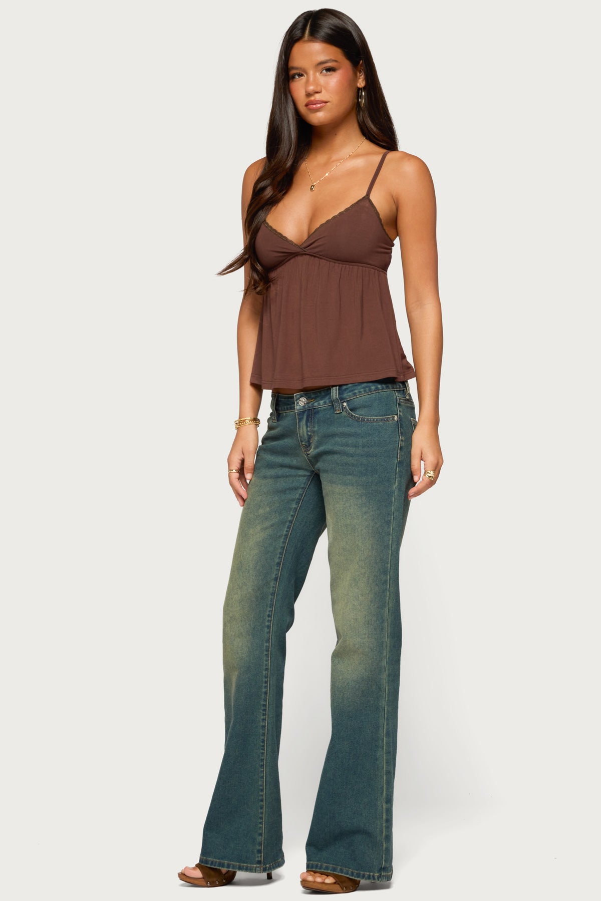 Belen Lacey Babydoll Top