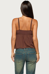 Belen Lacey Babydoll Top