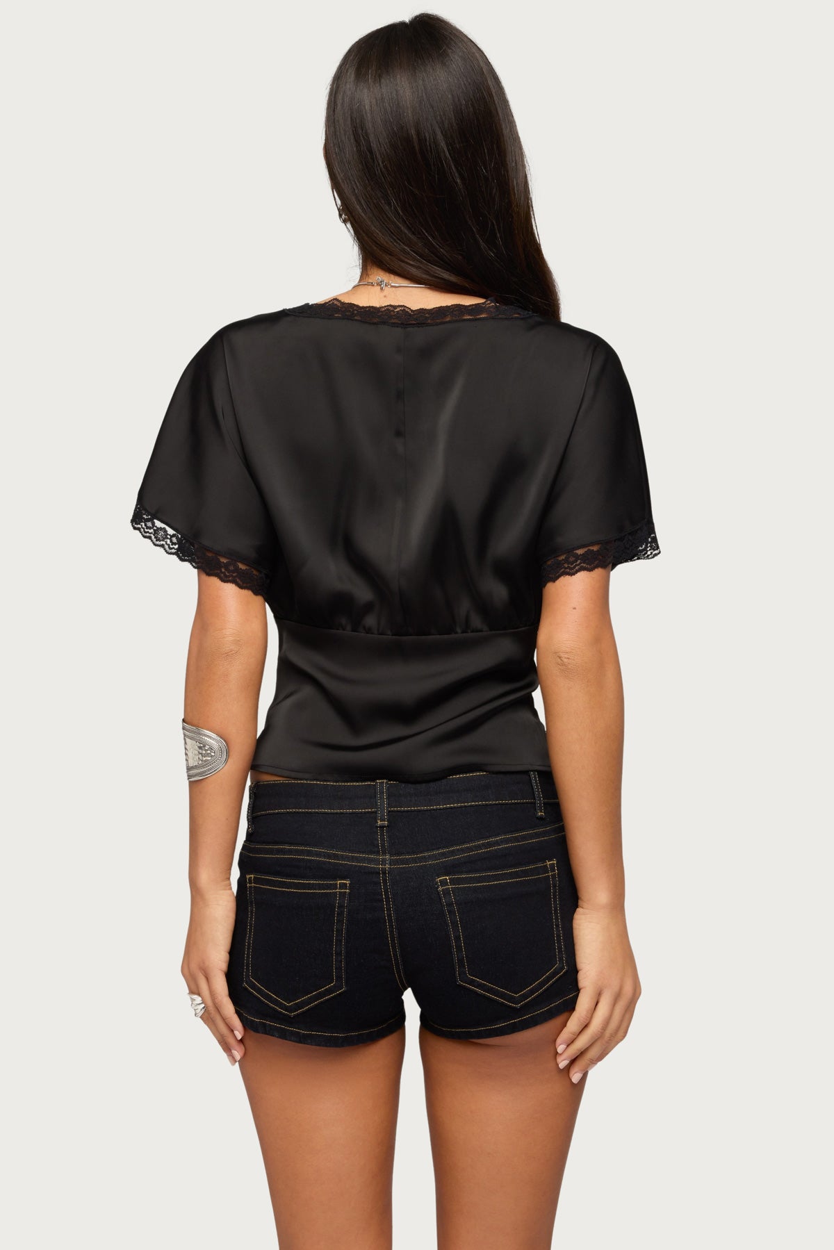 Ihara Lacey Cinched Waist Top