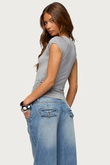 Karlah Keyhole Cutout Top