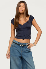 Eugenia Pinstripe Top