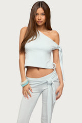 Adara Tied One Shoulder Top