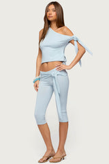 Adara Tie Capri Pants
