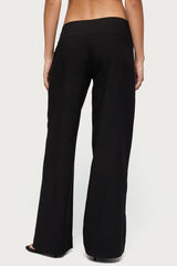 Cerise Buckle Low Rise Baggy Pants