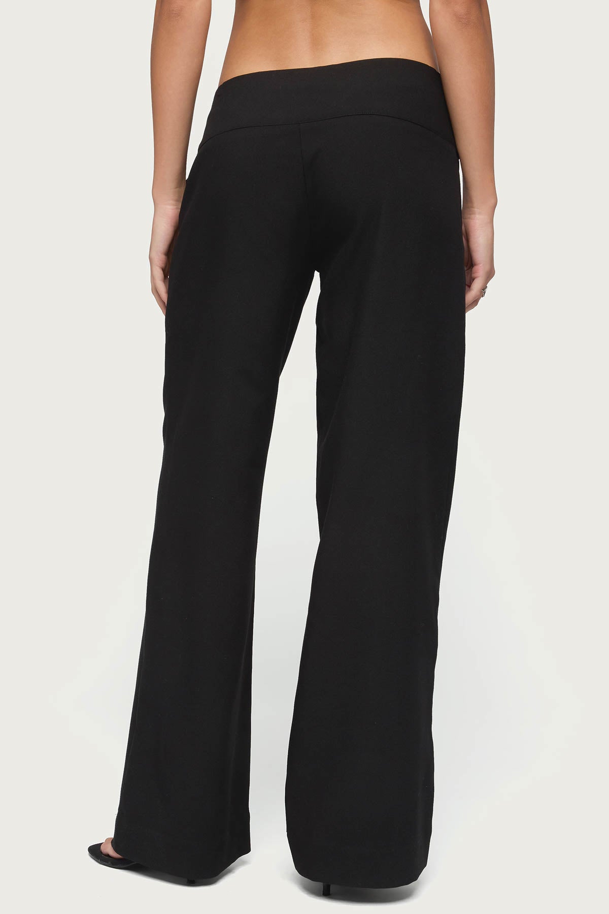 Cerise Buckle Low Rise Baggy Pants