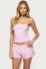 Amaliah Striped Strapless Corset