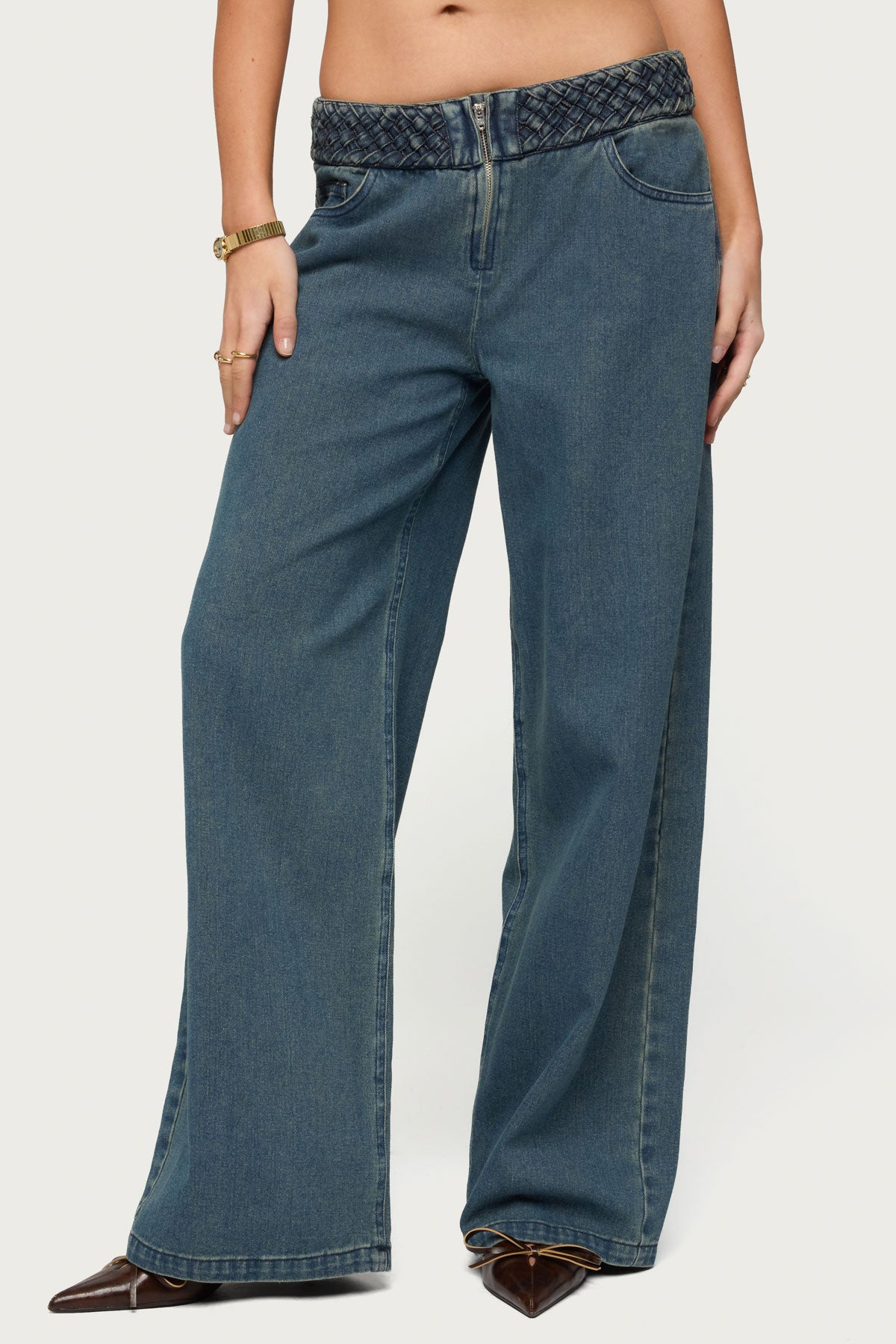Braidey Low Rise Baggy Jeans