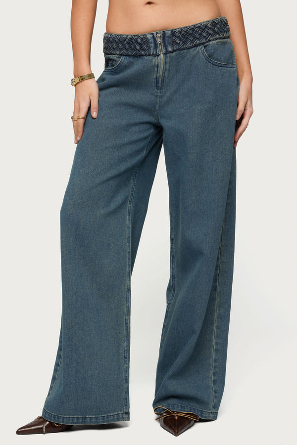 Braidey Low Rise Baggy Jeans