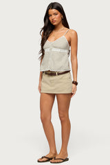 Elodie Lacey Striped Tank Top