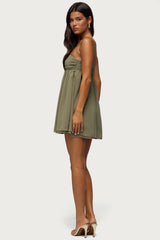 Ariellah Chiffon Babydoll Mini Dress