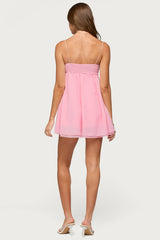 Ariellah Chiffon Babydoll Mini Dress